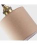 SE21-BR-10-BL1W-SH3 MAGNUM BRONZE Brown Fabric Wall Lamp+ HOMELIGHTING 77-8893